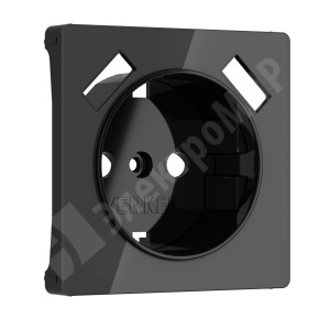 Изображение W1179548 | Накладка для розетки USB черный акрил Werkel