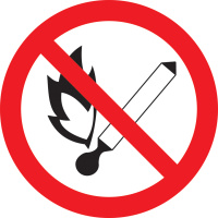 Изображение YPC40-ZPKUR-1-010 | Самоклеящаяся этикетка: Ф180мм "Запрещается пользоваться открытым огнем и курить" YPC40-ZPKUR-1-010 IEK (ИЭК)