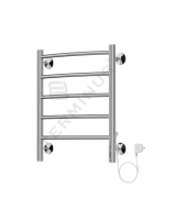 Изображение 4660059580197 | Электрический полотенцесушитель П5 450х550мм, 67Вт, 220В, встроенный диммер. (Классик) 4660059580197 TERMINUS