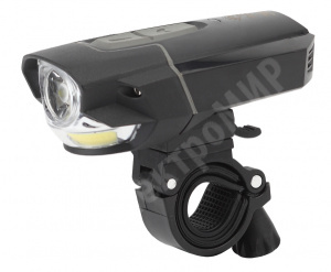 Изображение Б0033767 | Велосипедный фонарь светодиодный ЭРА VA-901 аккумуляторный передний USB черный