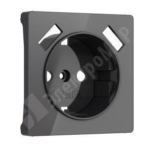 Изображение W1179544 | Накладка для розетки USB графит акрил Werkel