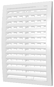 Изображение 1825РРП | Решетка вентиляционная с регулируемым живым сечением, разъемная 180х250 мм 1825РРП ЭРА