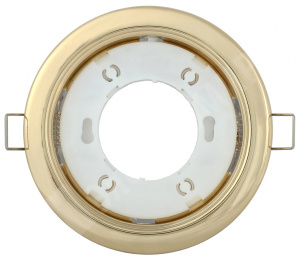 Изображение LUVB0-GX53-1-K22 | Светильник встраиваемый под лампу GX53 золото IEK LUVB0-GX53-1-K22 IEK (ИЭК)