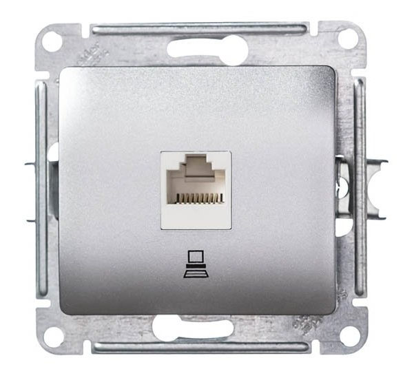 Glossa розетка компьютерная rj45. Schneider Electric Glossa алюминий. Рамка Schneider Electric Glossa 1-ая, бежевая, gsl000201. Компьютерная розетка Шнайдер глосса.