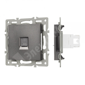 Изображение 045335 | Розетка компьютерная RJ45 кат.6 серый SCT-MPC1-PL-GR VERSA-GLARE-PRESTO Arlight