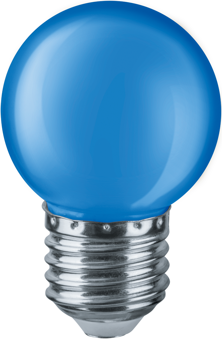Изображение 71829 | Лампа светодиодная 1 Вт 220-240В Е27 шарик, синий NLL-G45-1-230-B-E27 71829 Navigator