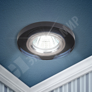 Изображение C0043793 | Светильник встраиваемый для Г.Л. 50Вт MR16 черный хром DK7 CH/BK C0043793 ЭРА (Энергия света)