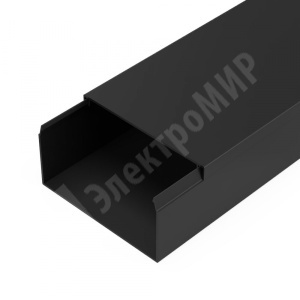 Изображение PR03.0219 | Кабель-канал 80х40 мм черный PR03.0219 ПРОМРУКАВ