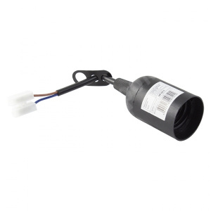 Изображение LHP-E27-b | Патрон Е27 подвесной с клеммной колодкой пласт чер. EKF LHP-E27-b