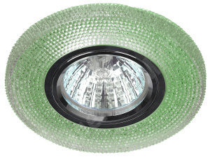 Изображение Б0018777 | Светильник встраиваемый для Г.Л. 50Вт MR16 c подсветкой зеленый DK LD1 GR Б0018777 ЭРА (Энергия света)