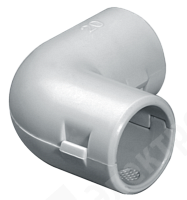 Изображение STA6U-16-01-01 | Угол соединительный разъемный для труб d16 серый (100/1400 шт) STA6U-16-01-01 PLEXUP