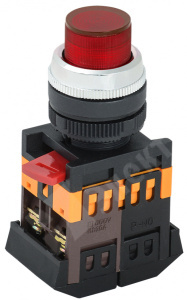 Изображение BBT20-ABLFP-K04 | Кнопка ABLFP-22 красный d22мм неон/240В 1з+1р ИЭК BBT20-ABLFP-K04 IEK (ИЭК)