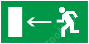 Изображение YPC30-2010NEV-NAL | Самокл. этик. 200х100 мм "Напр. к эвак. выходу налево" YPC30-2010NEV-NAL IEK (ИЭК)