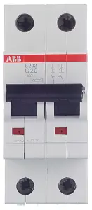 Изображение 2CDS252001R0204 | Автоматический выключатель 2-полюсный 20А тип C 6кА серия S200 2CDS252001R0204 в магазине ЭлектроМИР