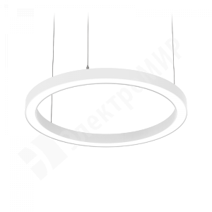 Изображение V1-R0-00526-30000-2004040 | Светодиодный светильник VARTON Enso подвесной 40 Вт 810х40 мм 4000 К с рассеивателем опал RAL9003 бе V1-R0-00526-30000-2004040