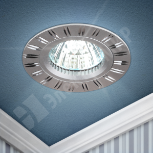 Изображение C0043819 | Светильник встраиваемый для Г.Л. 50Вт MR16 серебро/хром KL33 AL/SL C0043819 ЭРА (Энергия света)