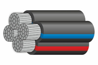 Провод самонесущий изолированный 4х16 кв.мм алюминиевый 0,66/1 кВ с ПЭ изоляцией