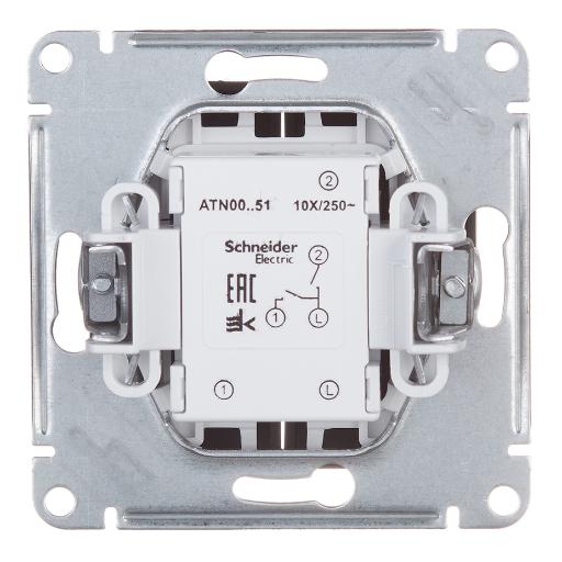 ATN001051 | Выключатель 2 клавишный 10А карбон AtlasDesign ATN001051 .