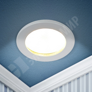 Изображение Б0055809 | Светильник встраиваемый KL95 WH под лампу GX53 220В IP44 110x55мм белый