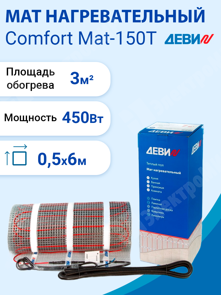 Деви comfort mat 150t. Нагревательный мат Деви Comfort mat-150t. Мат на р.