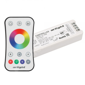 Изображение 034807 | Контроллер SMART-RGB-SET-RING (12-24V, 3x3A, ПДУ 2.4G) (Arlight, IP20 Пластик, 5 лет)
