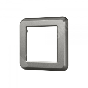 Изображение 043769 | Рамка 1 пост пластик серый (квадрат) FRM-VERSA-PL-1-GR  VERSA Arlight