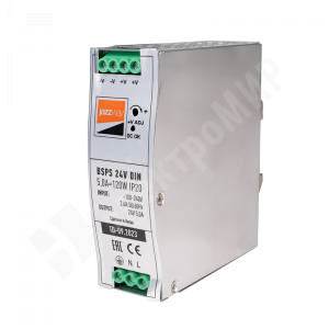 Изображение .5050020 | BSPS DIN  24V 5.0A=120w IP20 AL 3г.гар на дин.рейку Jazzway