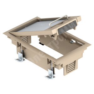 Изображение 7405108 | Лючок GES2DB (фальш-пол) 3xModul45 (полиамид,бежевый) Тип: GES2 DB 1019 7405108 OBO BETTERMANN