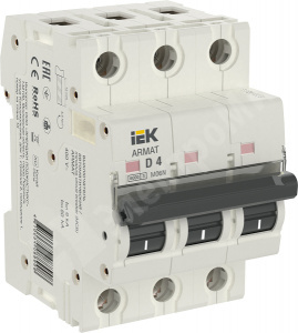Изображение AR-M06N-3-D004 | ARMAT Авт. выкл. M06N 3P D 4А IEK