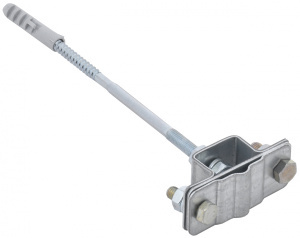 Изображение ZDP50-11-3-16-40 | Держатель полоса/пруток 25-40мм/6-10мм для бетонного фасада оцинкованная сталь ZDP50-11-3-16-40 IEK (ИЭК)