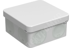 Изображение KGN35-84-01-01 | Коробка монтажная распределительная 80х80х40мм серая для открытого монтажа 8 вводов IP67, 2-х комп.