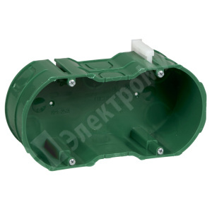 Изображение KM-252 | Коробка установочная 2-х местная 148x71x51мм для сплошных стен KM-252 Systeme Electric