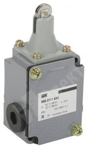 Изображение KV-1-2111-1 | Выключатель ВПК-2111-БУ2, толкатель с роликом, IP65 KV-1-2111-1 IEK (ИЭК)