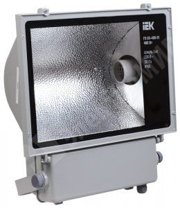 Изображение LPHO03-400-01-K03 | Прожектор ДРИ(МГЛ) 400Вт симметр. Е40, IP65  серый LPHO03-400-01-K03 IEK (ИЭК)