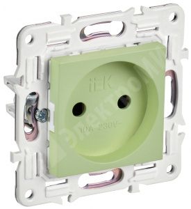 Изображение SK-R10-10-K06 | Розетка без заземления без защитных шторок 10А SK-R02G мятный SKANDY