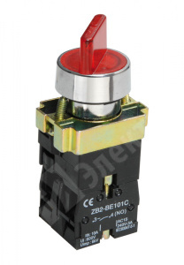 Изображение BSW90-BK-2-K04 | Переключатель LAY5-BK2465 2 положения красный ИЭК BSW90-BK-2-K04 IEK (ИЭК)
