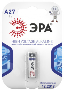 Изображение C0038442 | Батарейки ЭРА A27-1BL SUPER Alkaline (40/160/19200)