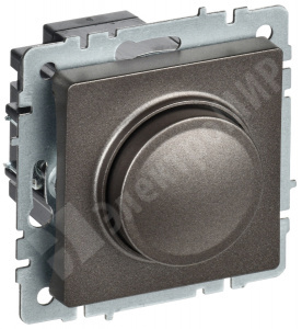 Изображение BR-D20-0600-K45 | Светорегулятор поворотно-нажимной 600Вт СС10-1-0-БрТБ темная бронза BRITE BR-D20-0600-K45 IEK (ИЭК)