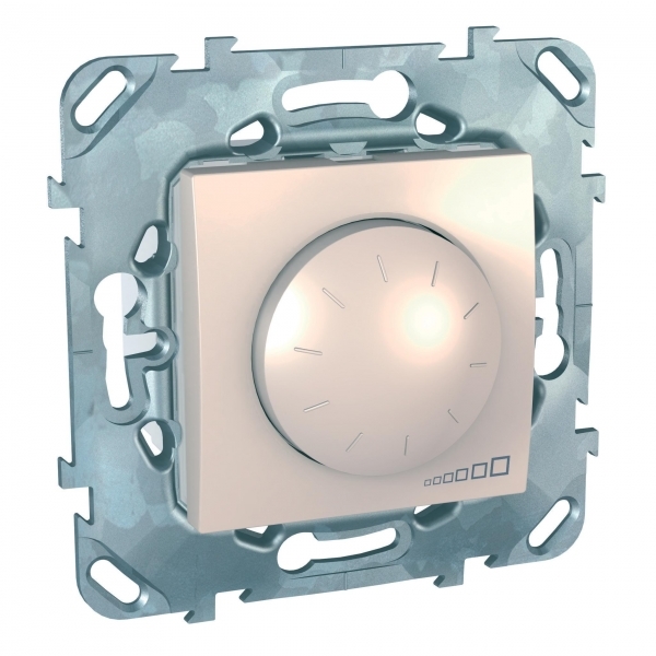 Изображение MGU5.511.25ZD | Светорегулятор поворотный для ламп накаливания и галогенных ламп 230В, 40-400Вт бежевый Unica MGU5.511.25ZD Schneider Electric