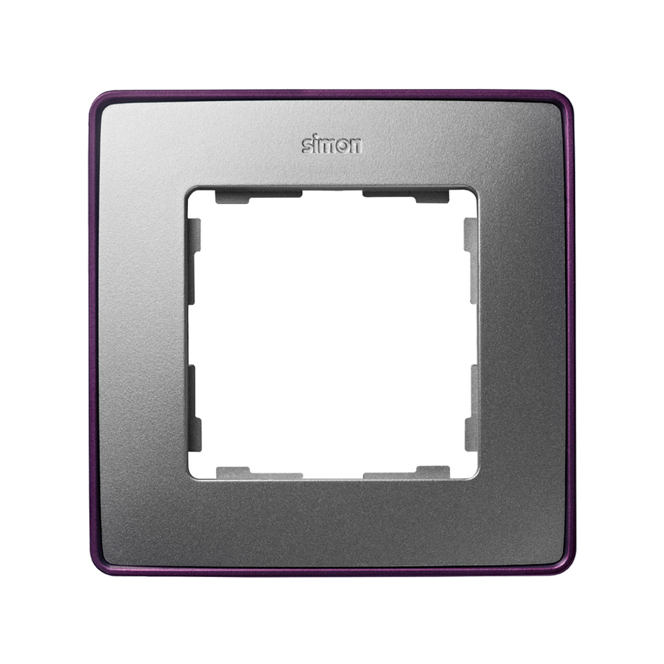 Изображение 8201610-254 | Рамка 1 пост алюминий/фиолетовый Detail Select 82 8201610-254 Simon