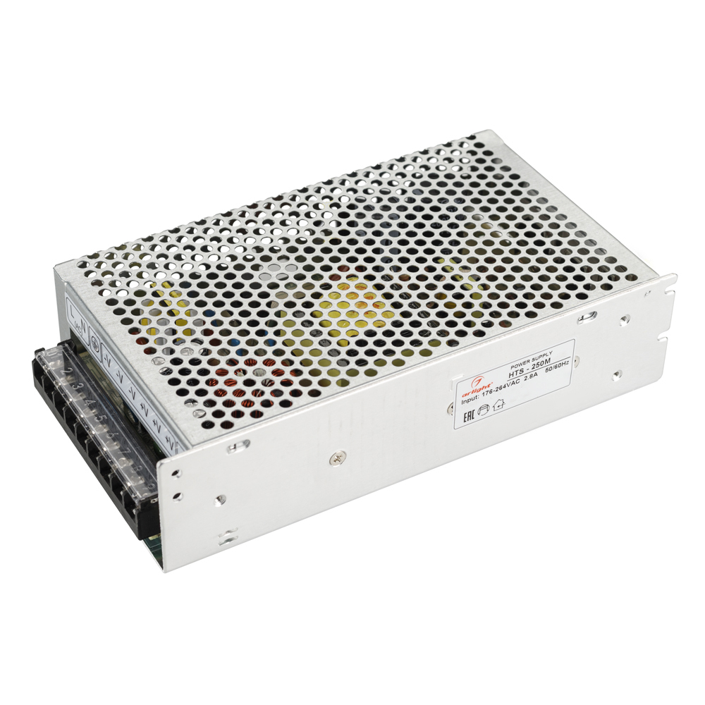 Изображение 020820 | Блок питания HTS-250M-24 (24V, 10.5A, 250W) (IP20 Сетка, 3 года) 