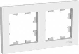 Изображение ATN000102 | Рамка 2 поста белый AtlasDesign ATN000102 Systeme Electric