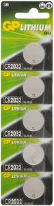 Изображение 9036 | Батарейка литиевая CR2032 3V (5 шт.) 9036 GP Batteries