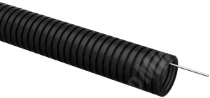 Изображение ET-TG21-121-032-025-K02 | Труба гофрированная ПВХ d=32мм с зондом черная (25м) ELASTA