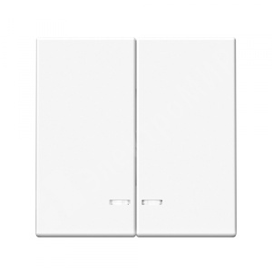 Изображение GAL001353 | Выключатель 2 клавишный с подсветкой 10А лотос ArtGallery GAL001353 Systeme Electric