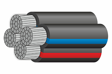 Изображение СИП-4 4х16 Камкабель | Провод самонесущий изолированный 4х16 кв.мм алюминиевый 0,66/1 кВ с ПЭ изоляцией