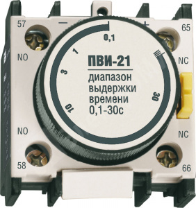 Изображение KPV10-11-1 | Приставка ПВИ-11 задержка при вкл. 0,1-30сек. 1НО+1НЗ KPV10-11-1 IEK (ИЭК)