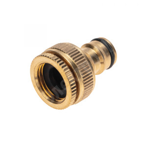 Изображение 62-0273 | Адаптер латунный, 1/2"-3/4", внутренняя резьба, с переxодником ЧЕТЫРЕ СЕЗОНА