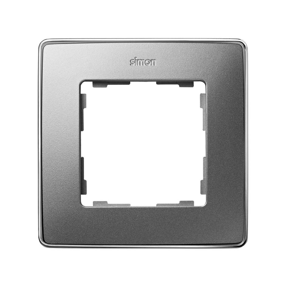 Изображение 8201610-093 | Рамка 1 пост алюминий/хром Detail Select 82 8201610-093 Simon