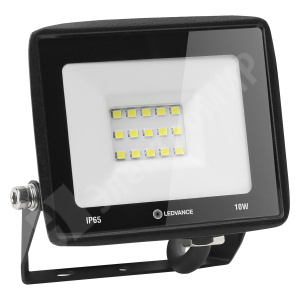 Изображение 4099854136948 | Прожектор LED FL ECO 10W 765 1000Лм 6500K IP65 110° BK чёрный